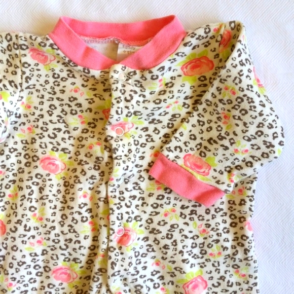 sandy & simon sleeper & bodysuit layering matching set 0-3 months baby girl - Picture 6 of 6